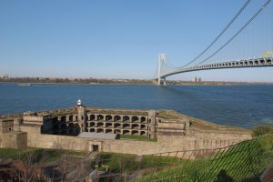 Beautiful view of the Fort and the bridge in Fort Wadsworth