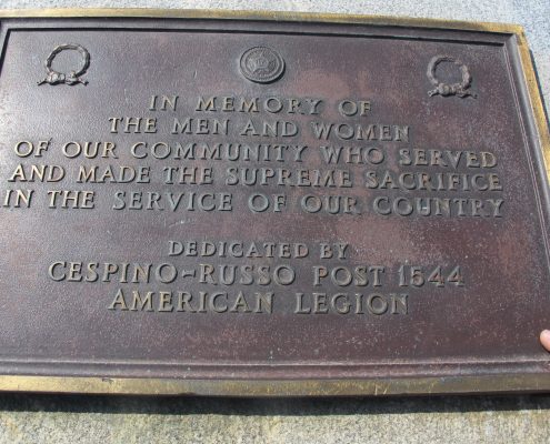 American Legion plaque in South Beach