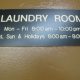 145 Lincoln Ave laundry room sign