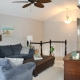 view of living room towards stairs