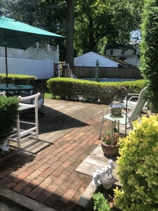 48 Fieldway backyard paver patio