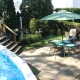 48 Fieldway yard and pool view 1